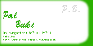 pal buki business card