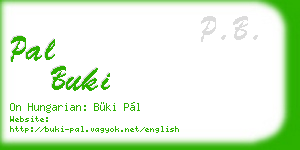 pal buki business card